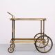Stunning Brass Bar Trolley 1950s France