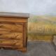 Louis Philippe period chest of drawers in solid walnut.