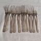 Set of 19 antique silver-plated cutlery by Ercuis - Art Deco style.
