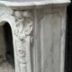 Louis XV Style Fireplace In Carrara Marble, Circa 1880