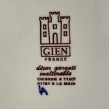 Gien plate peacock decoration