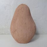 Sculpture mère à l'enfant en terre cuite