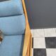 Johannes Andersen highback chair with hocker for Silkeborg Denmark