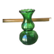 Vase en verre vert