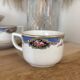 Set of 10 antique cups and saucers Digoin Sarreguemines