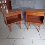 Pair of vintage bedside tables