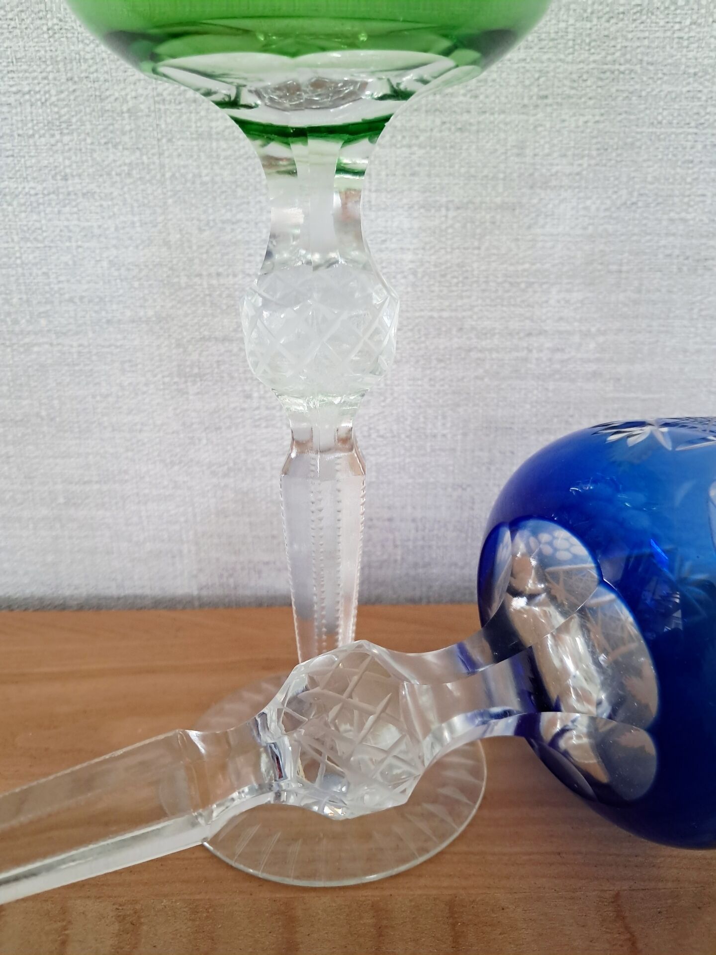 4 Nachtmann crystal Romer glasses from the 1970s/80s.