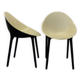 2 Starck chairs for Kartell, "super impossible" model