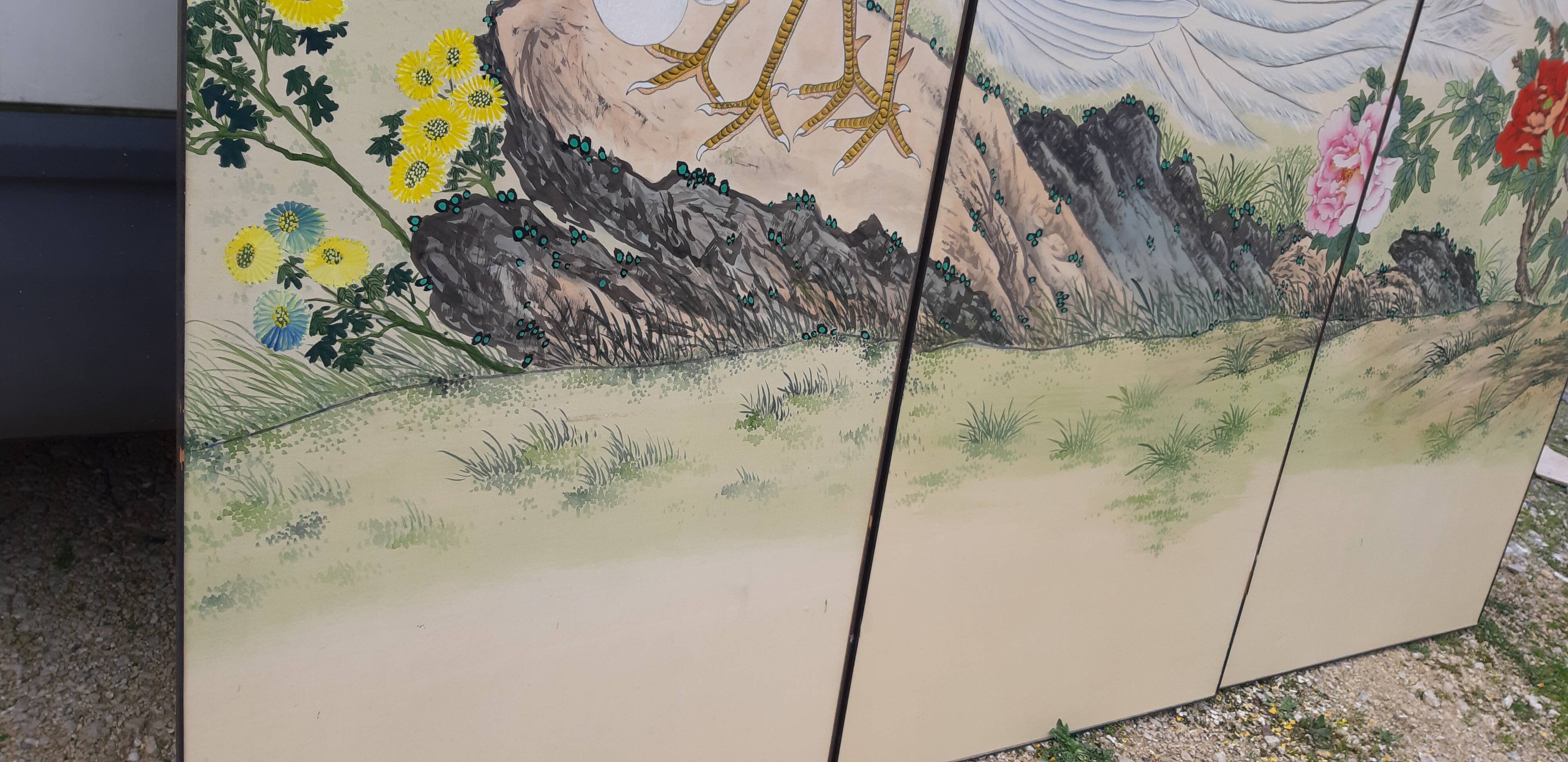 3 sliding panels printed on paper