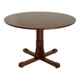Wooden round dining table from ISA Bergamo with unique base