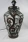 Living room lamp, wrought iron and blown glass