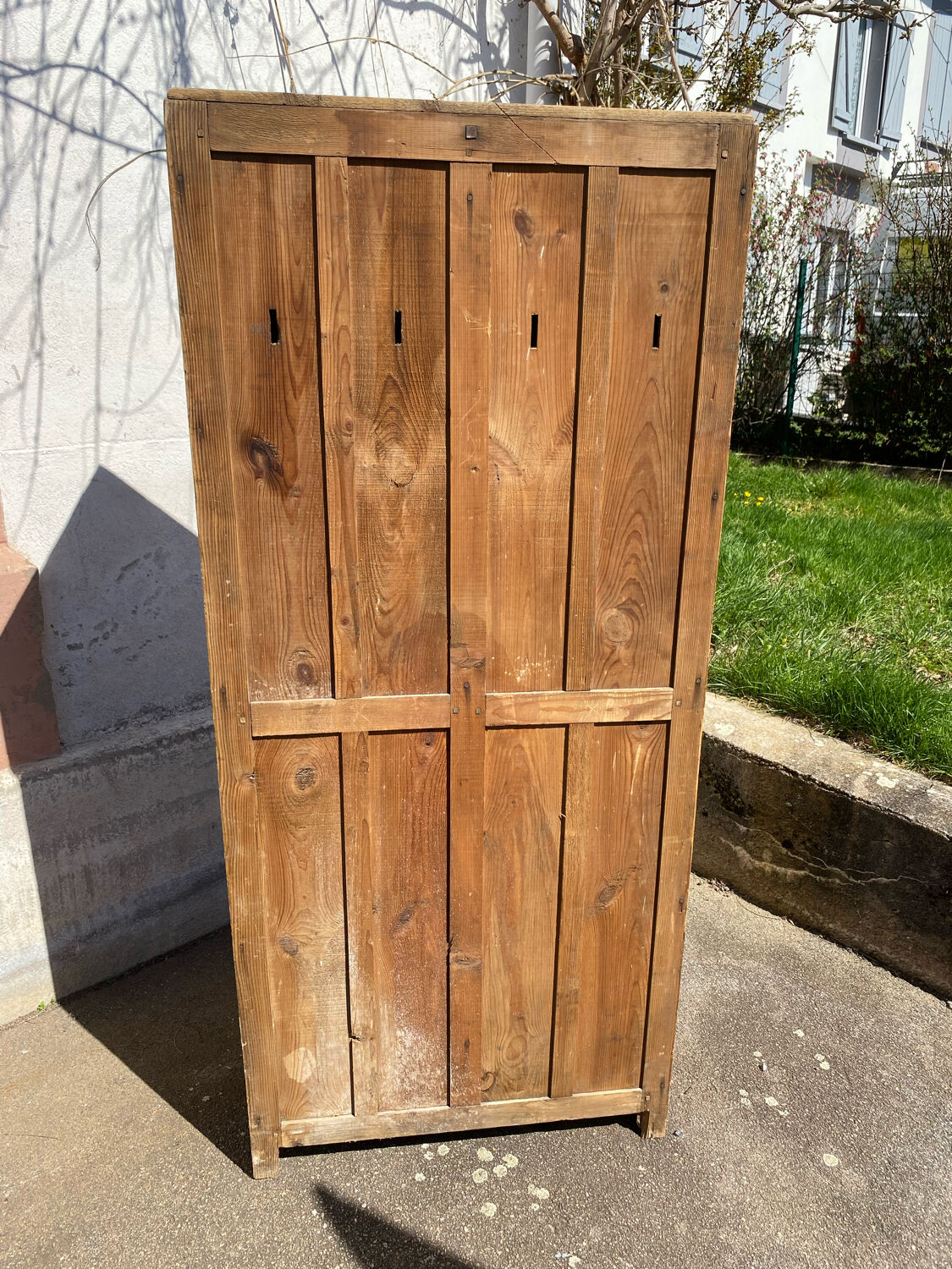 Paire de vestiaire d’usine bois