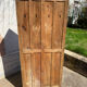 Paire de vestiaire d’usine bois