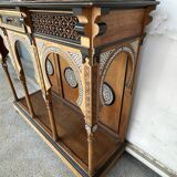 Workshop of Giuseppe Parvis - Large console and its mirror Egypt around 1880