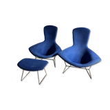 Pair of Bird chairs by Harry Bertoia, vintage editions by Knoll.