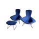 Pair of Bird chairs by Harry Bertoia, vintage editions by Knoll.