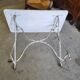Table de jardin en metal et bois