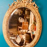 Grand miroir ovale