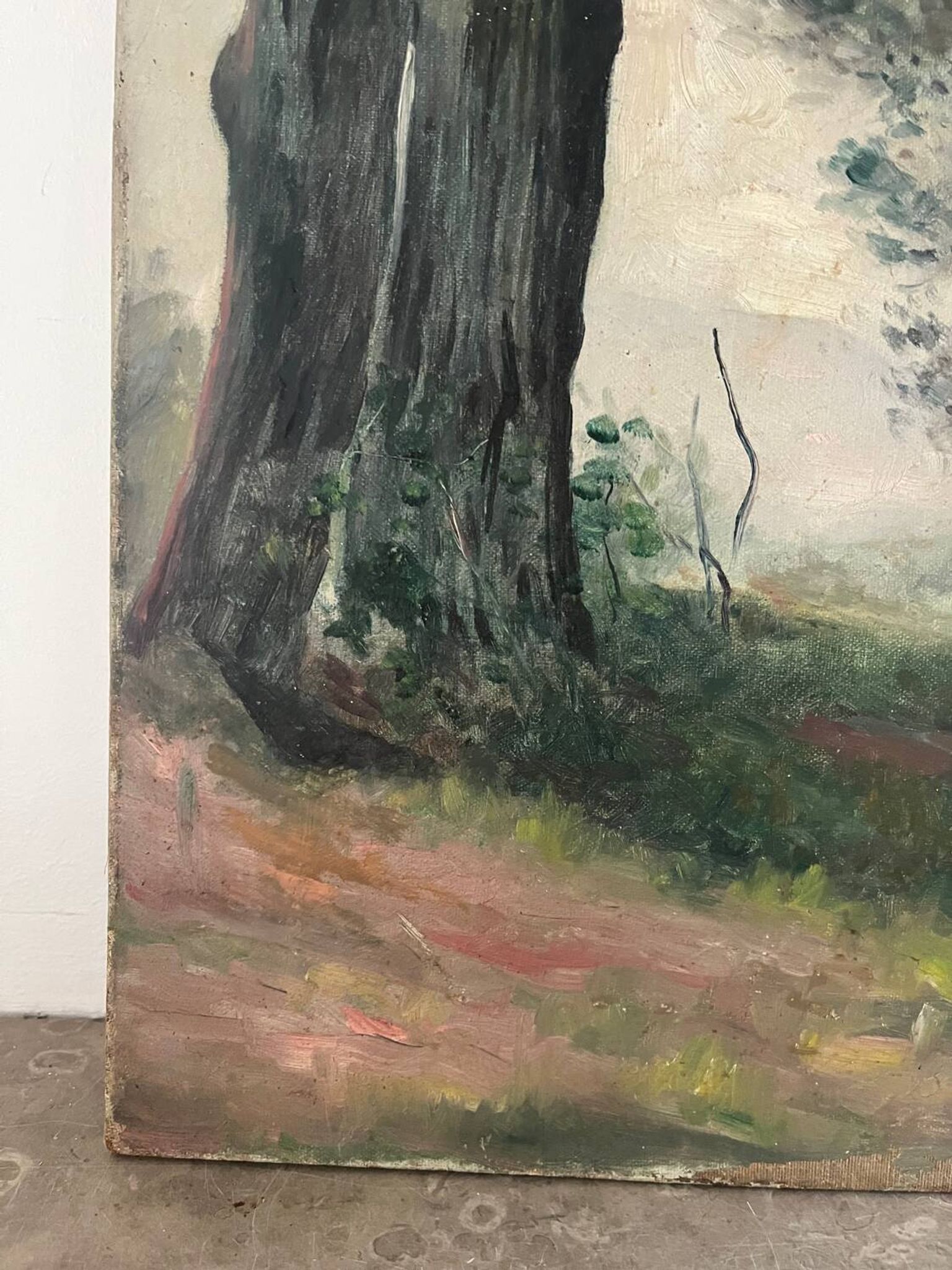 La clairière, huile sur toile “Souvenir de mon frère Pierre 1898”