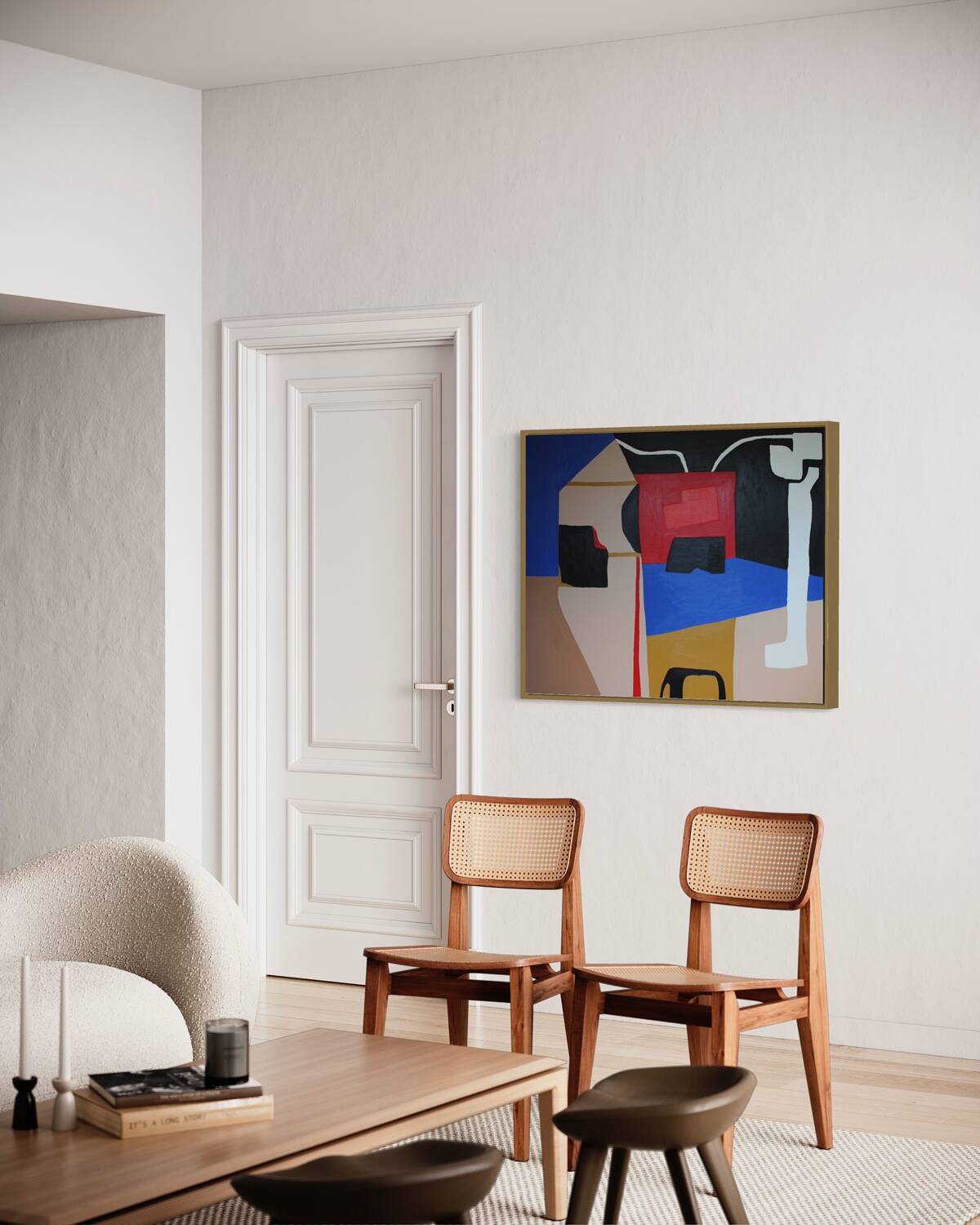 Original abstract "heart maze" blue version