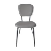 Chair in white leatherette of the 1970s