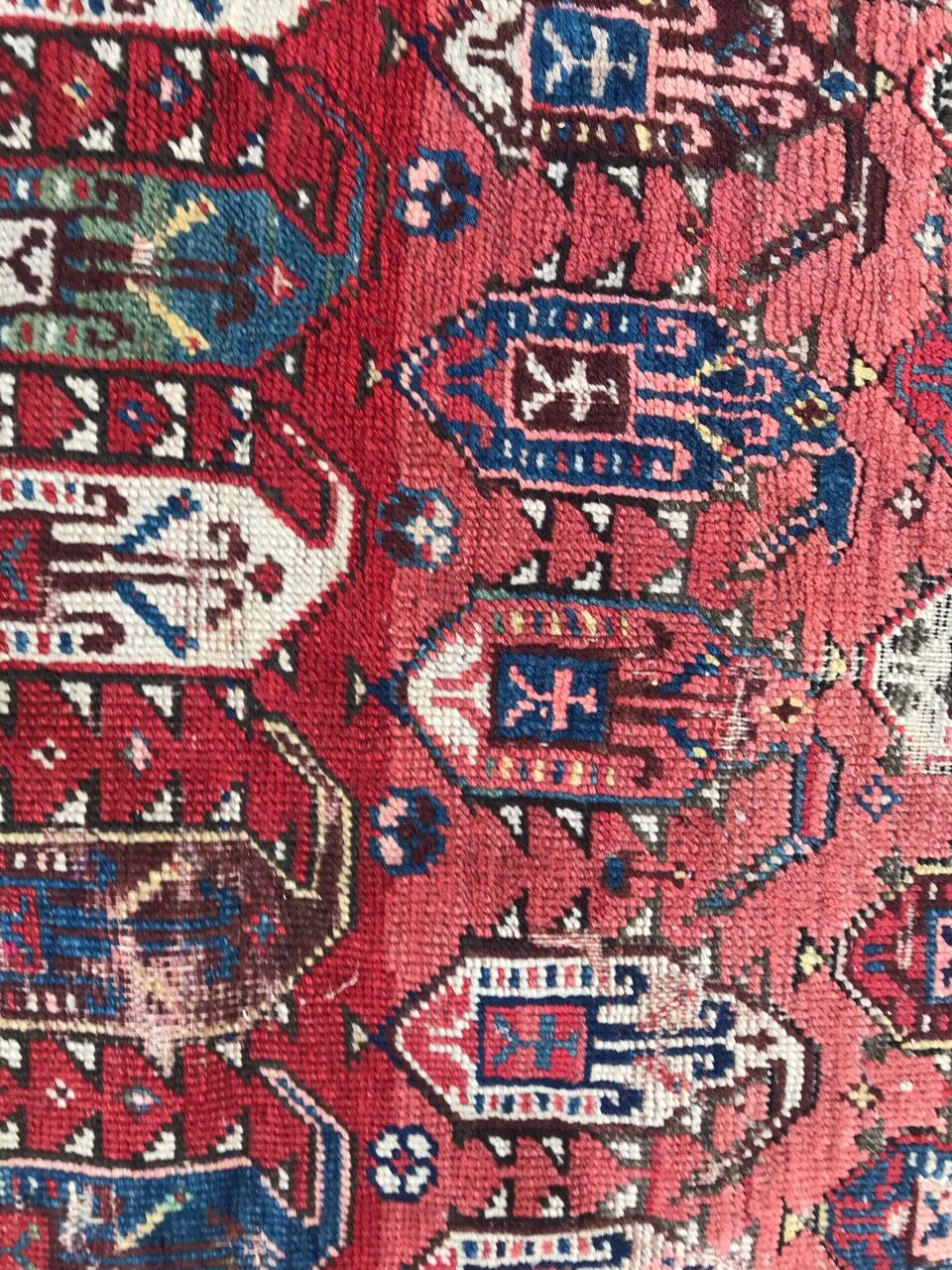Ancient Caucasian rug Kazak 100x192 cm