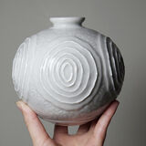 Small round porcelain vase in Art Deco style 1935