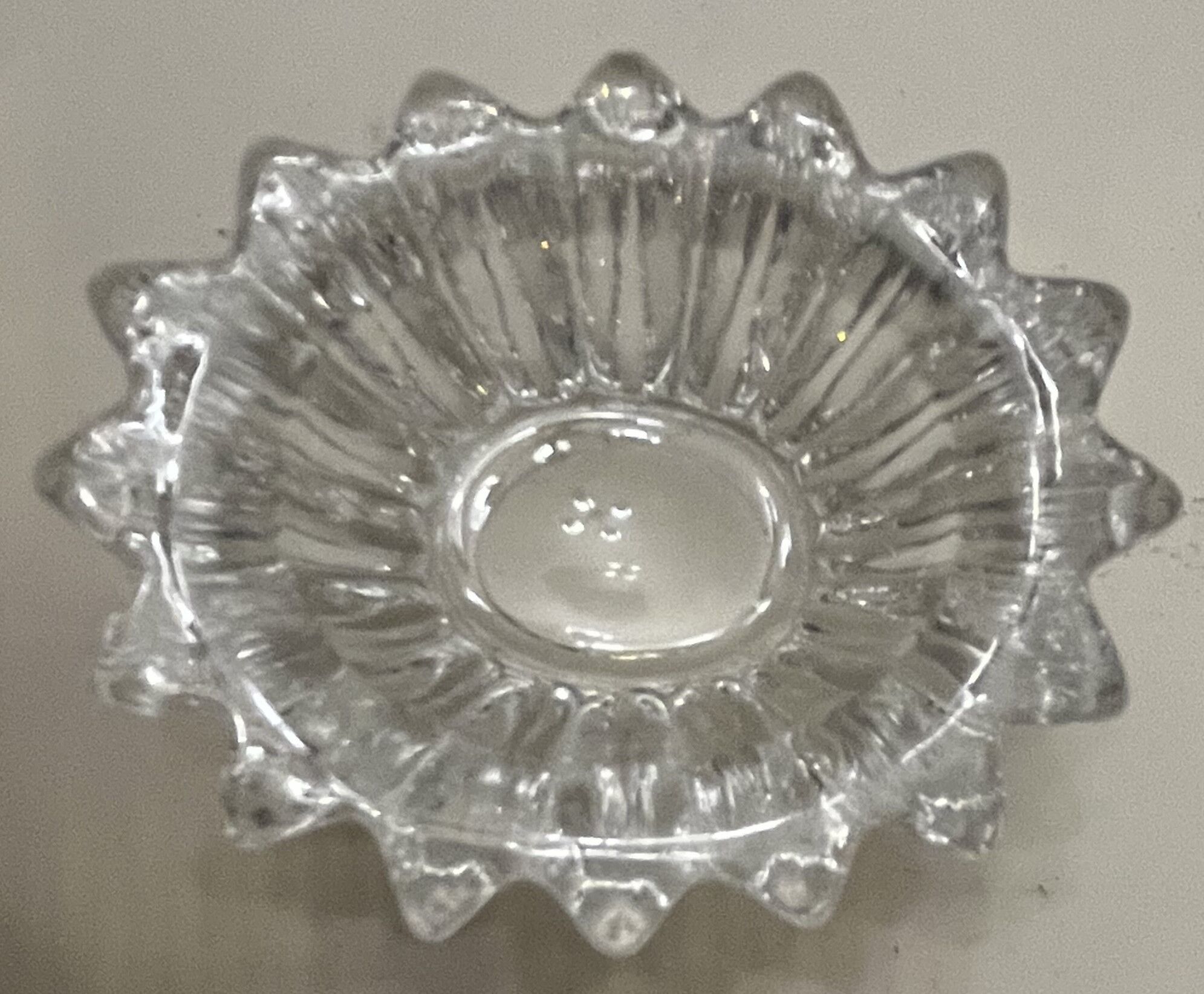 Pair of glass salters