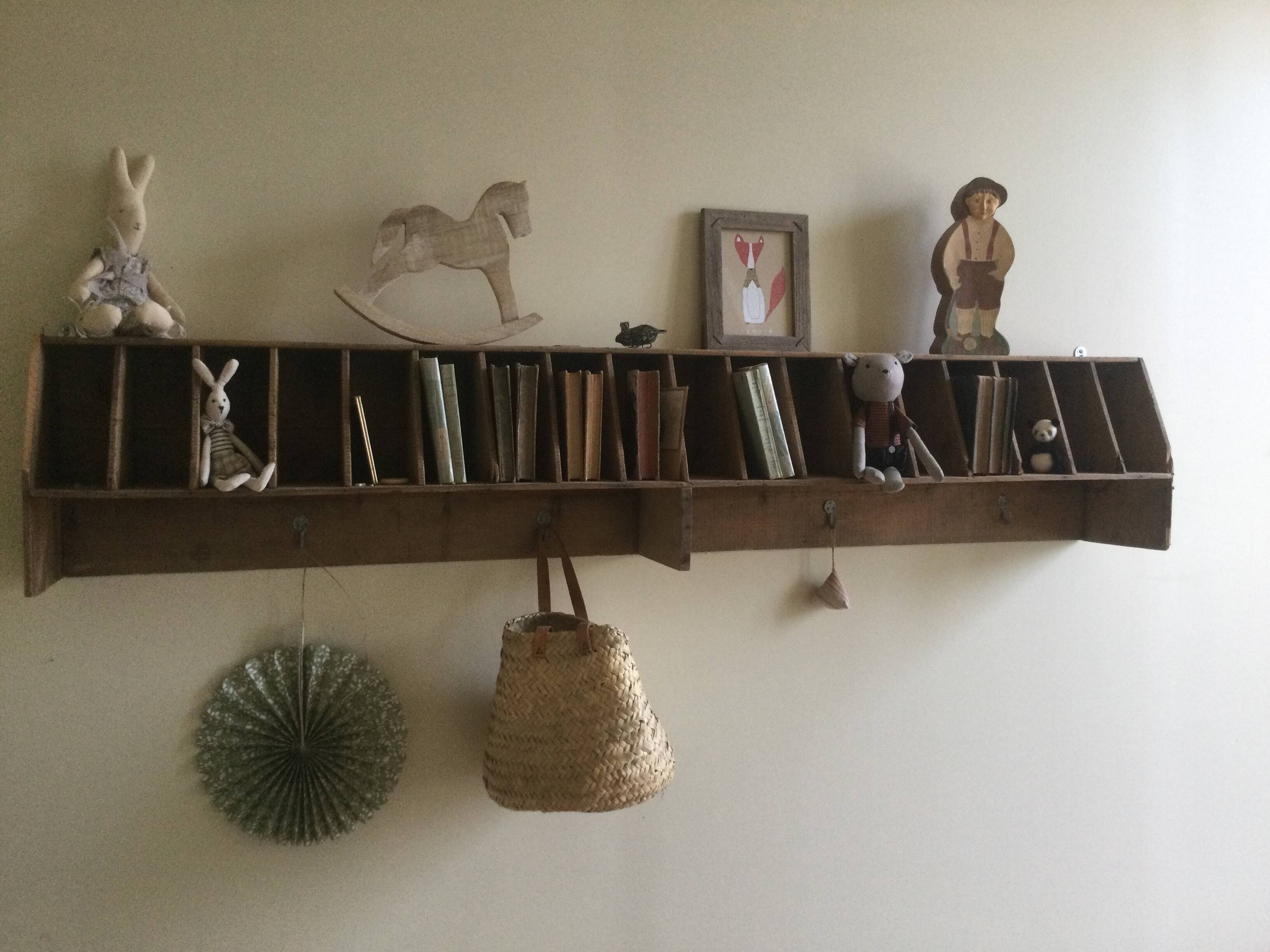 Large antique wall shelf