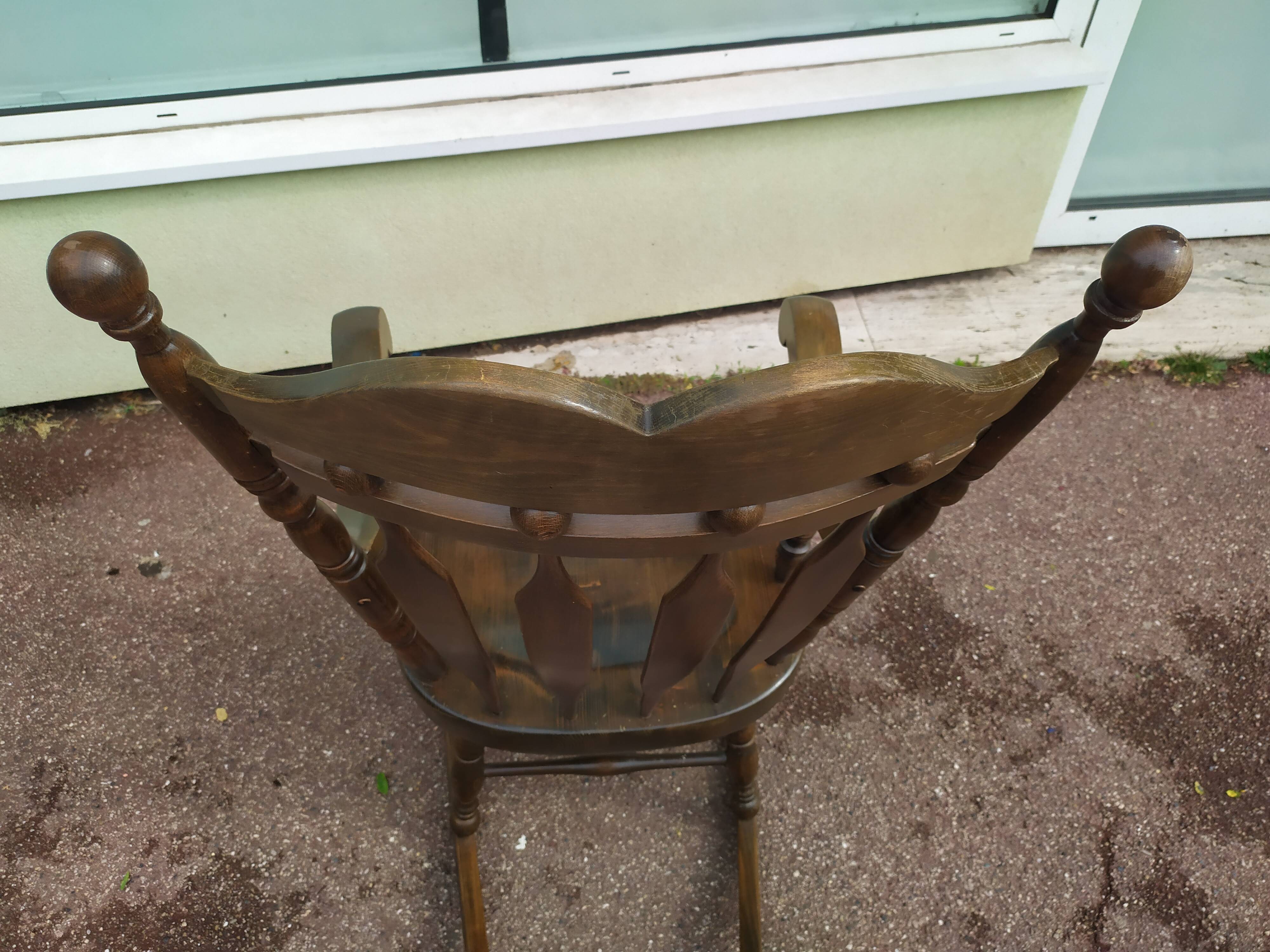 Rocking chair in solid wood beech - yugoslavia
