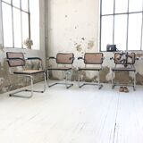 Set 4 chairs S64 by Marcel Breuer for Thonet