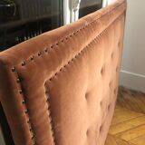 Hampstead velvet upholstered headboard