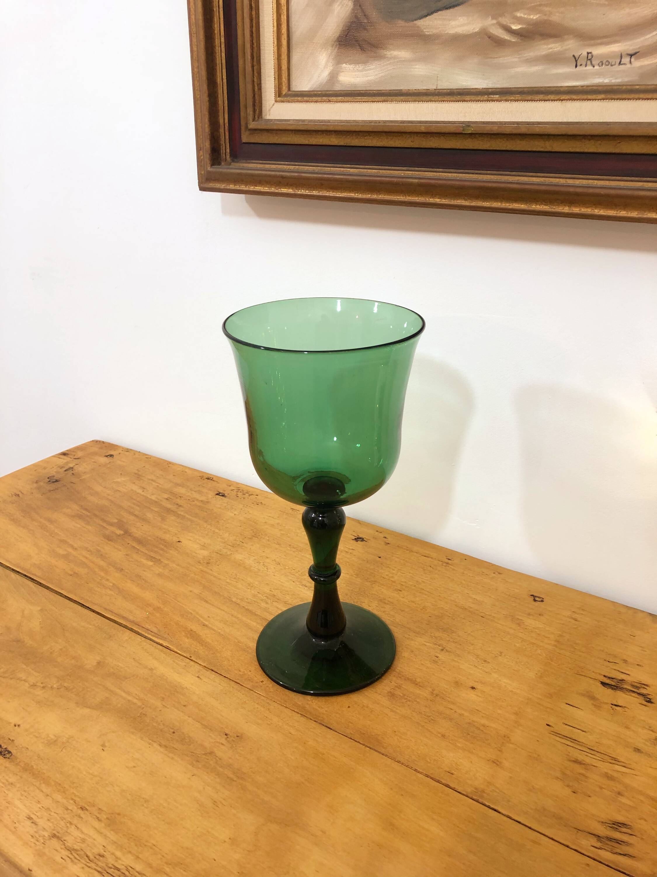 Large glass-shaped vase
