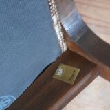 Sled chair by Self - NF14, solid wood and wool fabric, vintage 1960's