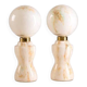 Pair of glass table lamps, 1970s–80s