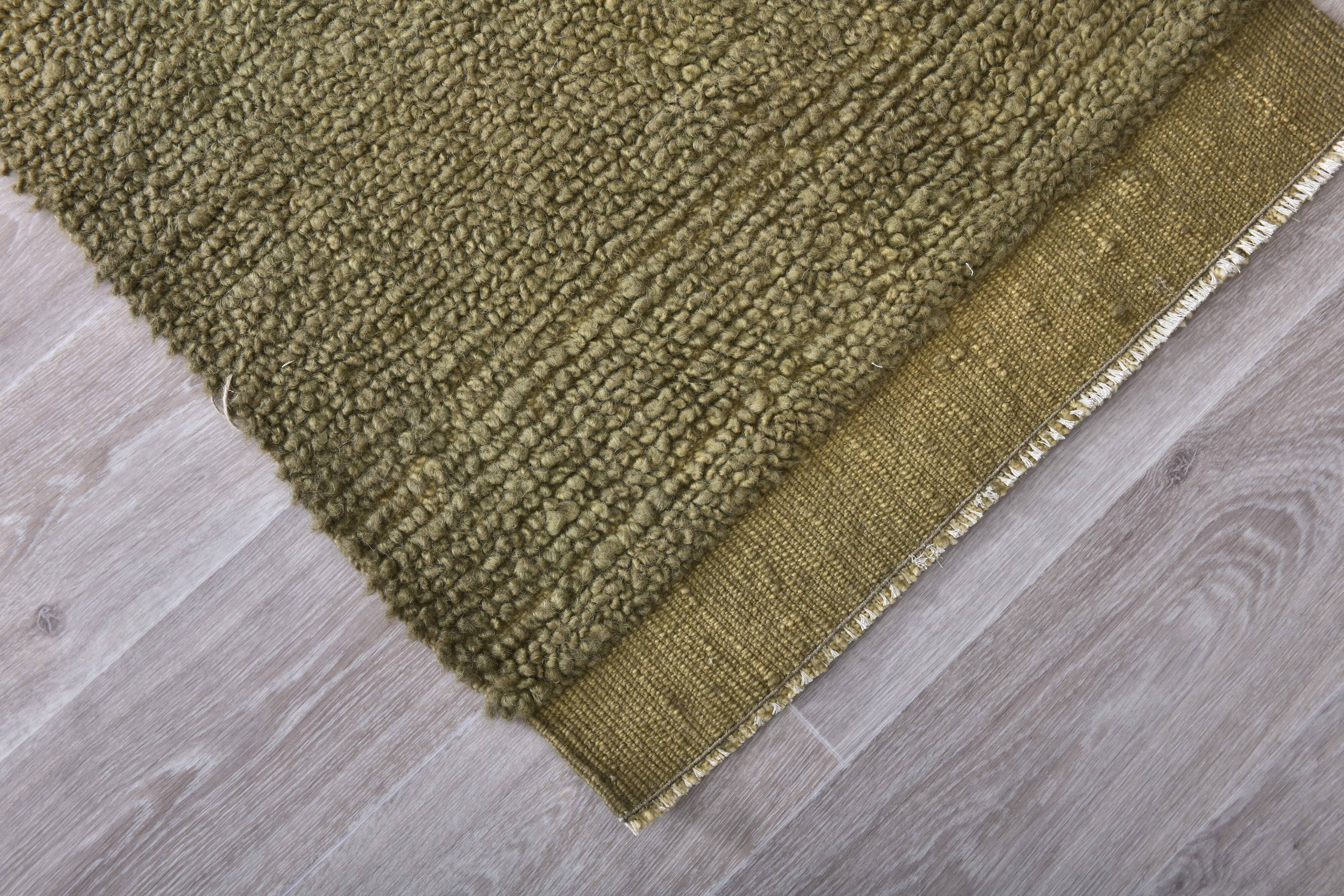 Green Berber Runner Rug 66x209Cm SK 241302