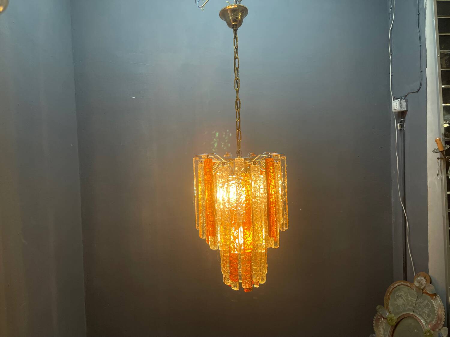 Murano Glass Chandelier by Toni Zuccheri 