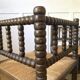 Pair of turned wood corner chairs, fireside chairs