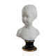 Limoges porcelain girl bust by C.Tharaud