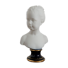 Limoges porcelain girl bust by C.Tharaud