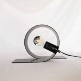 Steel looping lamp, Massive, Belgium, 1990.