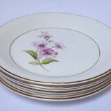 6 assiettes plates Gien Chevreuse