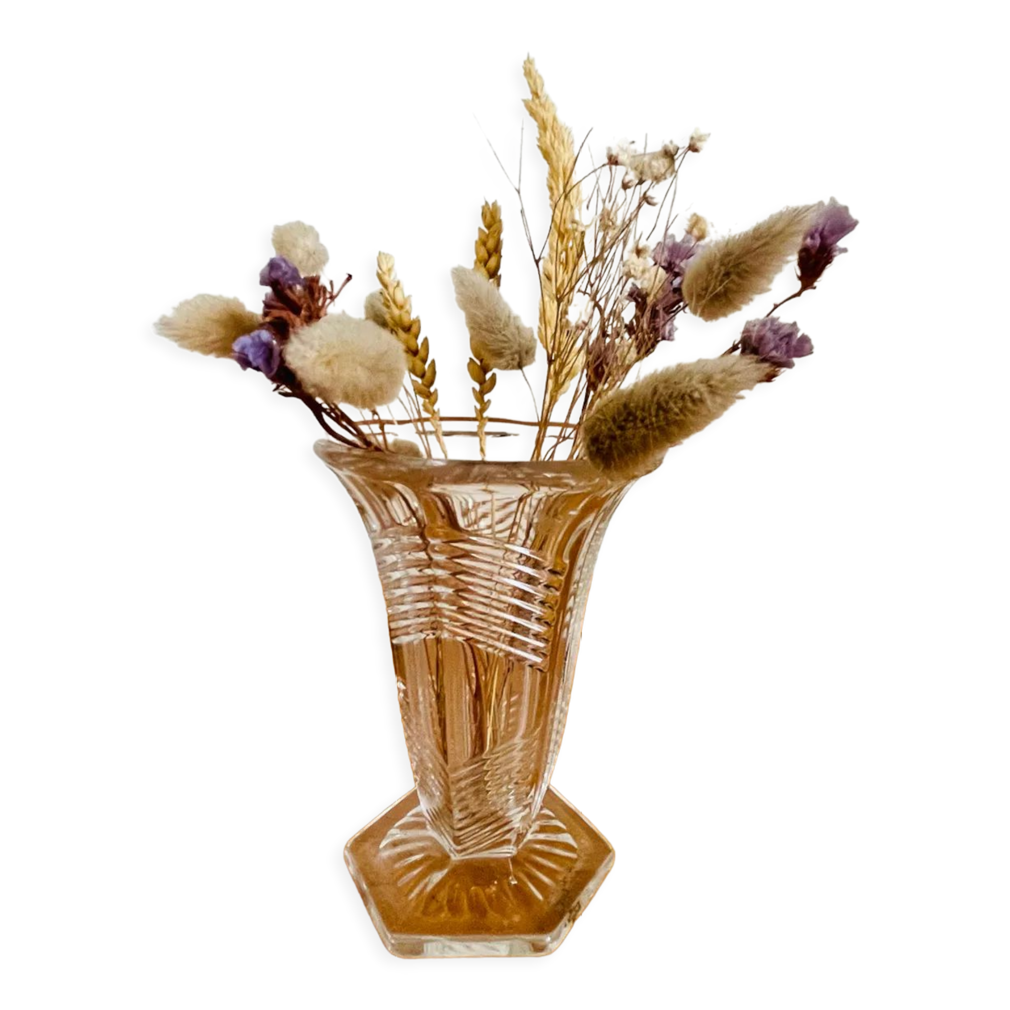 Vase Art Déco en verre