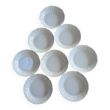 Set of 8 deep plates Limoges porcelain