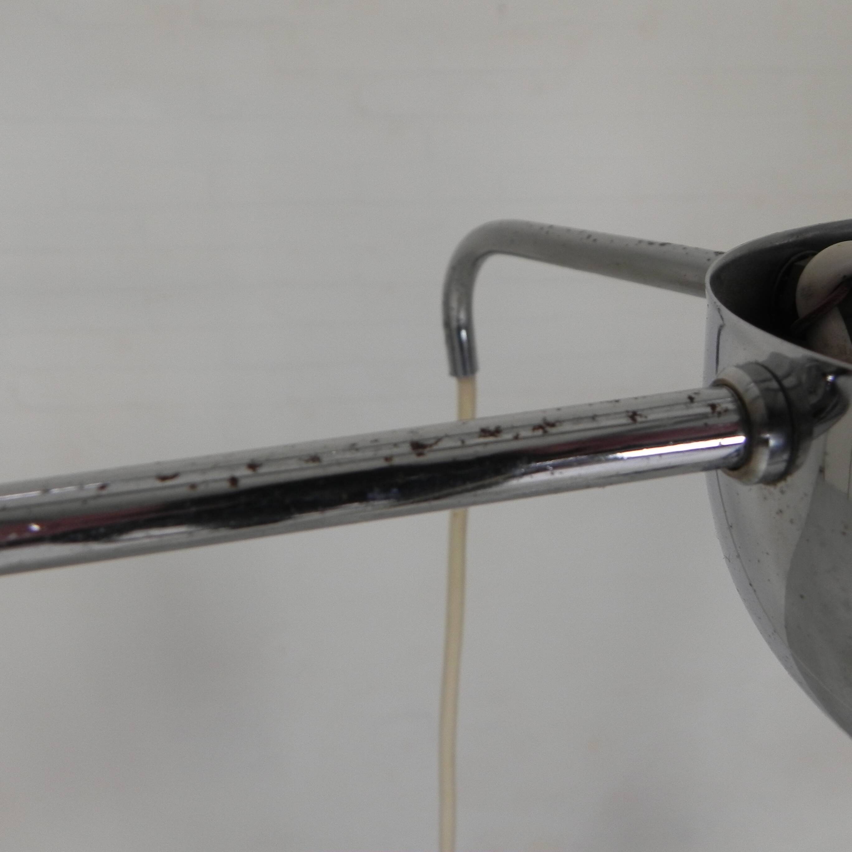 Lampe suspendue Cascade avec 5 boules en verre blanc, années 70