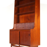 Vintage Danish retro office desk in 60s teak