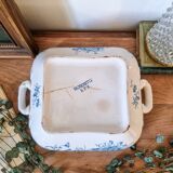 Square vegetable dish in iron earth, BFK