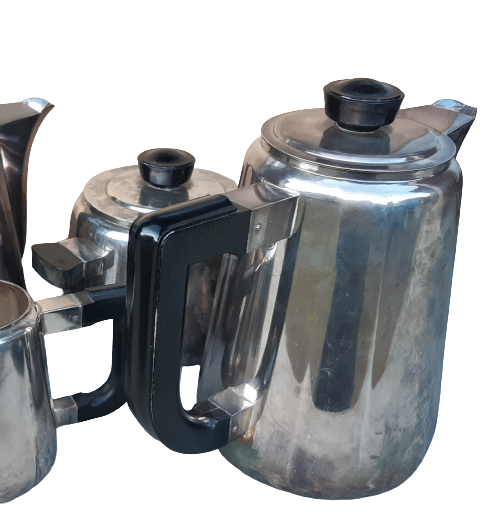 Silver metal tea/coffee set circa 1930 - Art Deco period - Christofle