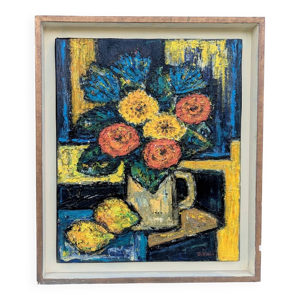 Tableau huile sur toile georges