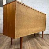 Mid-length Scandinavian teak sideboard, 60s